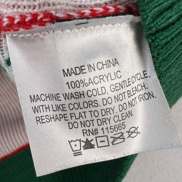 Elf Ugly Christmas Cardigan Sweater Mens XL Buddy The Elf Movie Holiday Party - Picture 5 of 9